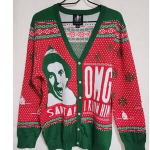 Elf Long Sleeve Sweater" omg!I know him'' Extra large